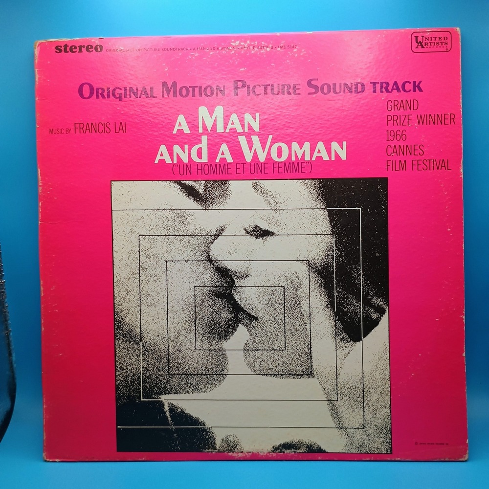 A Man and a Woman Soundtrack Vinyl LP Francis Lai United Artists UAS 5147 1966